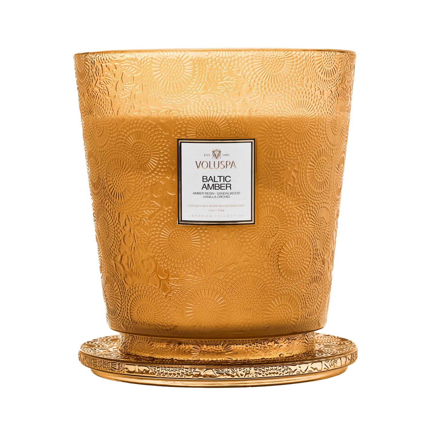 VOLUSPA Baltic Amber 250hr/3.5kg Hearth Candle