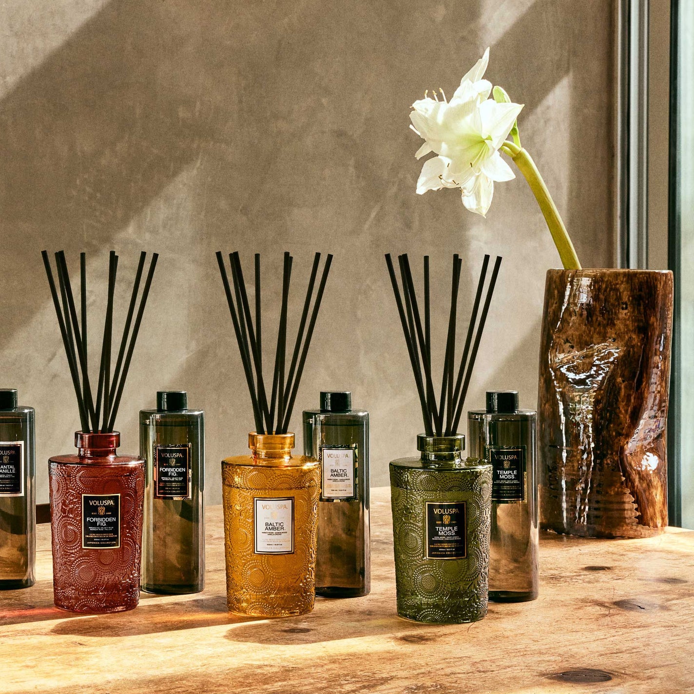 VOLUSPA Baltic Amber Diffuser Refill + Reeds