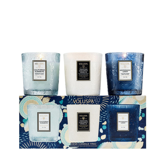 VOLUSPA Coastal Getaway Candle Trio Value $135