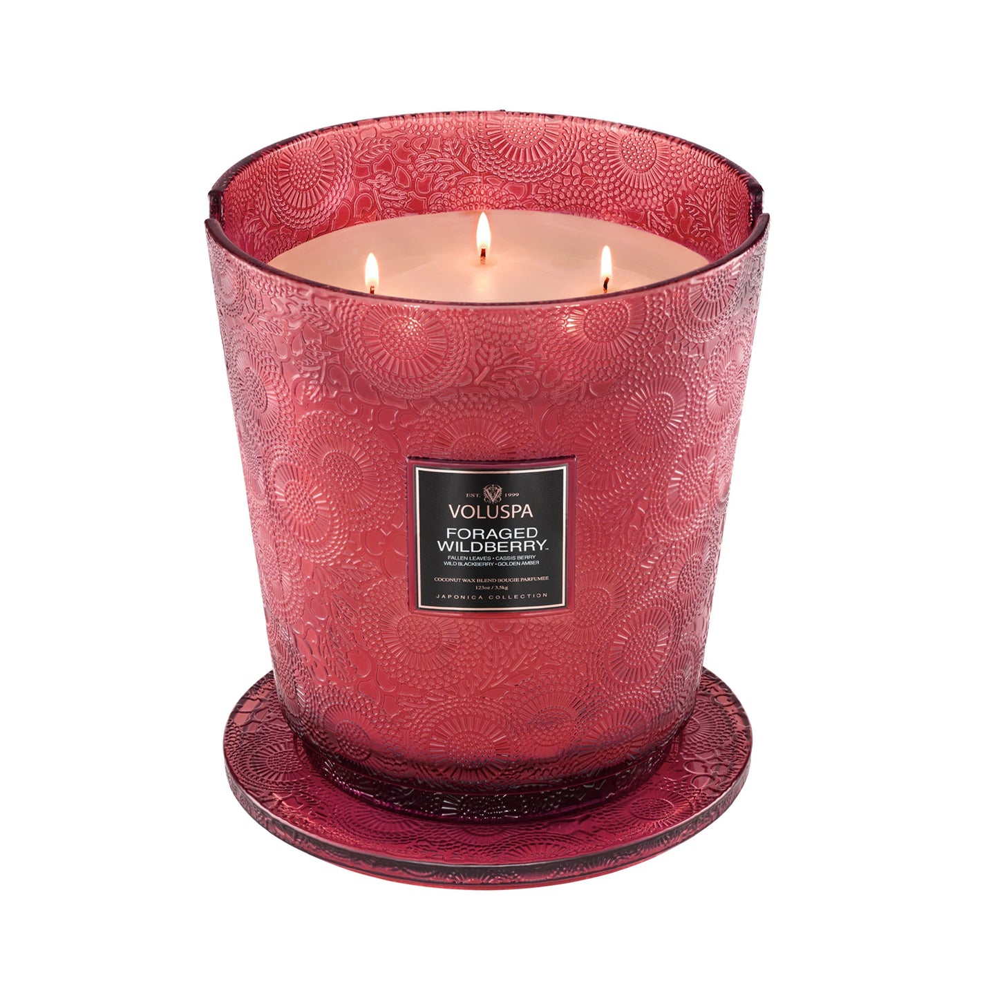 VOLUSPA Foraged Wildberry 250hr/3.5kg Hearth Candle