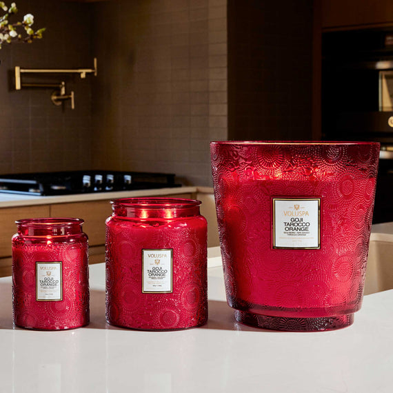 VOLUSPA Goji Tarocco Orange 250hr/3.5kg Hearth Candle