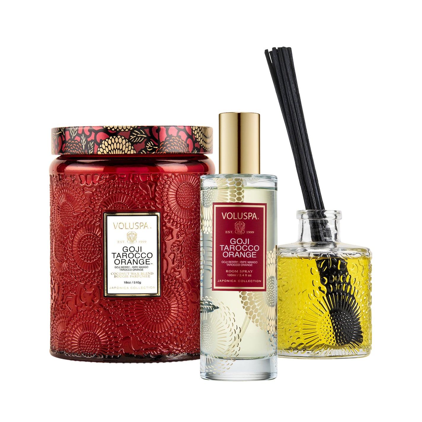 VOLUSPA Goji Tarocco Orange Best Sellers - Value $185