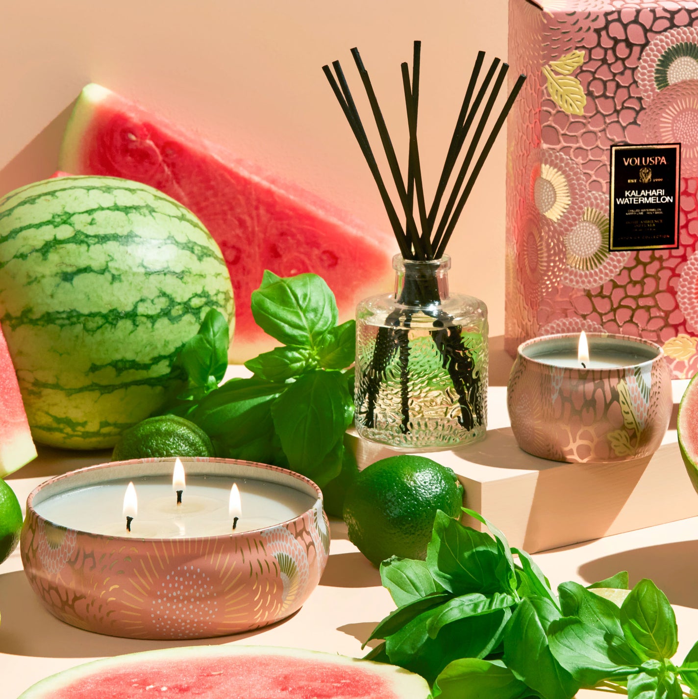 VOLUSPA Kalahari Watermelon Decorative Candle