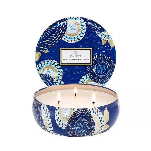 VOLUSPA Mediterranean Lemon 3 Wick Candle
