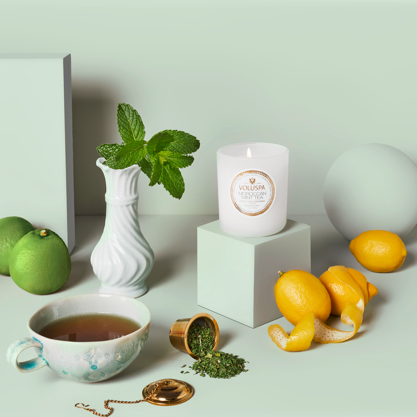 VOLUSPA Moroccan Mint Tea Classic Boxed Candle
