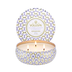 VOLUSPA Mountain Lavender & Chamomile 3 Wick Candle
