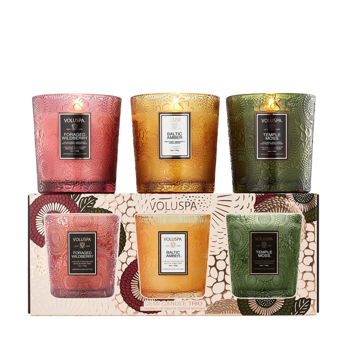 VOLUSPA Restoration Candle Trio Value $135
