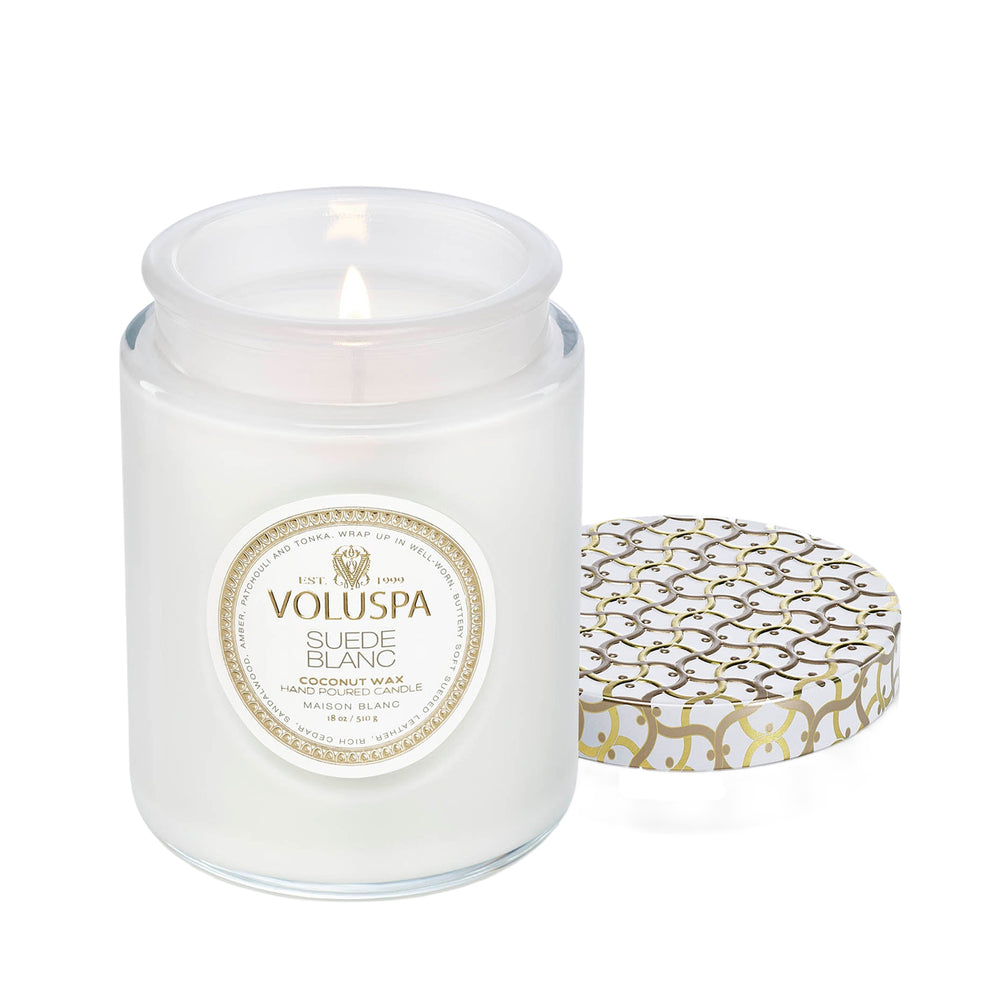 VOLUSPA Suede Blanc 100hr Candle