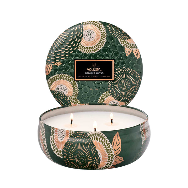 VOLUSPA Temple Moss 3 Wick Candle