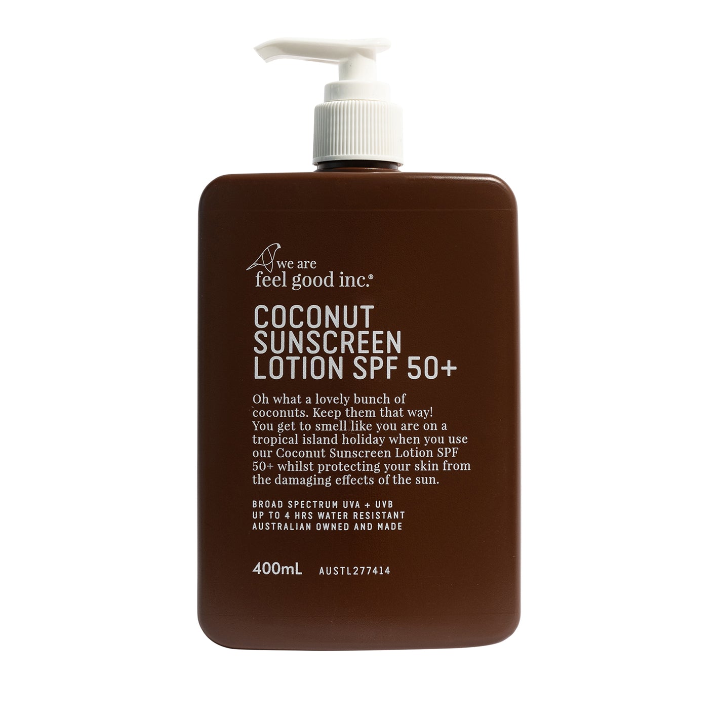 We Are Feel Good Inc. Coconut Sunscreen Lotion SPF50+ 400ml