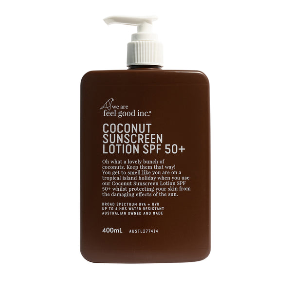 We Are Feel Good Inc. Coconut Sunscreen Lotion SPF50+ 400ml