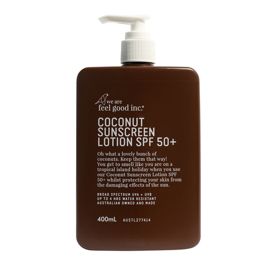 We Are Feel Good Inc. Coconut Sunscreen Lotion SPF50+ 400ml