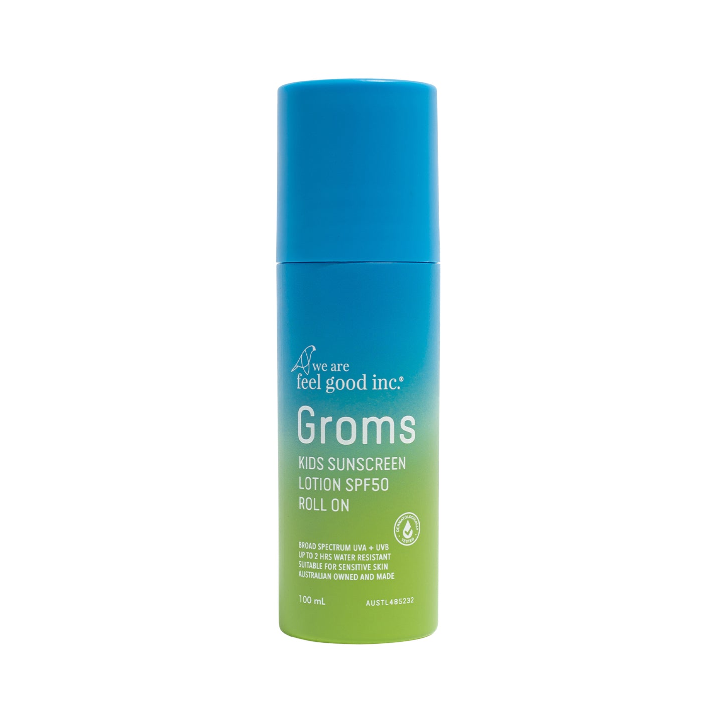 We Are Feel Good Inc. Groms Kids Sunscreen Lotion SPF50 Roll On