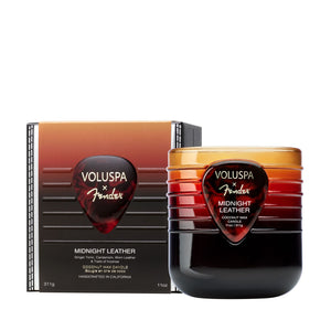 X Fender: Midnight Leather Boxed Candle