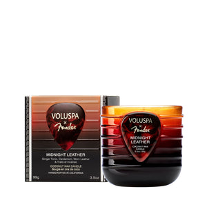X Fender: Midnight Leather Mini Boxed Candle