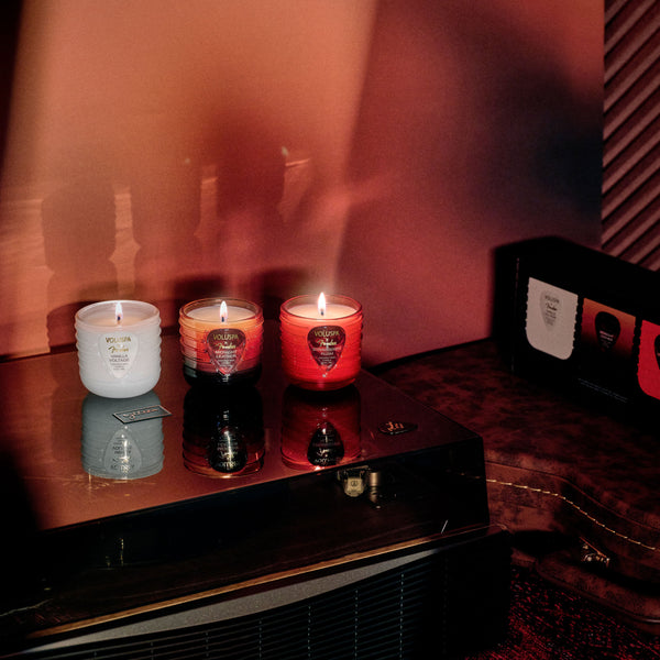 X Fender: Midnight Leather Mini Boxed Candle