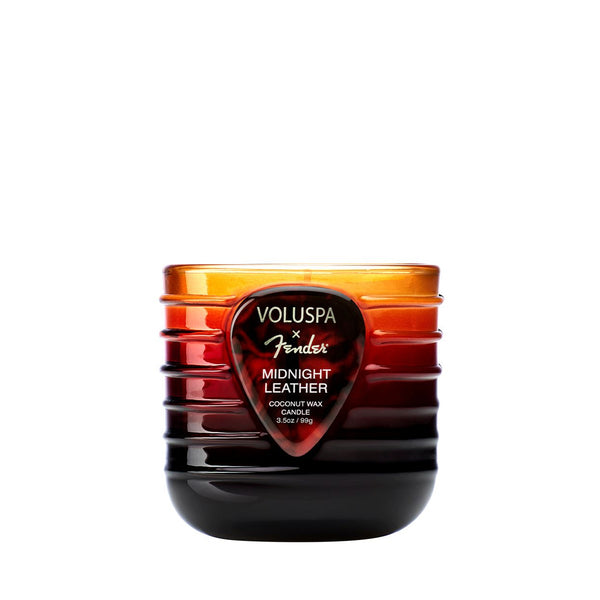 X Fender: Midnight Leather Mini Boxed Candle