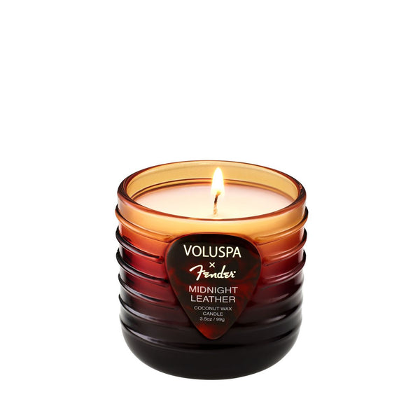 X Fender: Midnight Leather Mini Boxed Candle