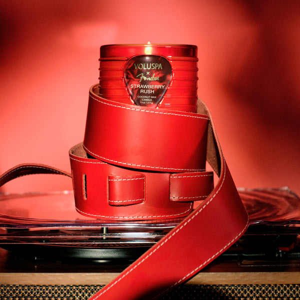 X Fender: Strawberry Rush Boxed Candle