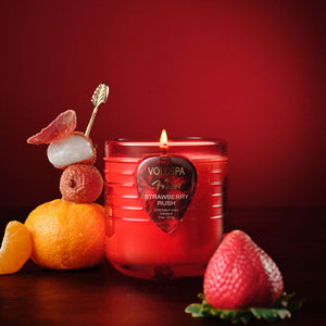 X Fender: Strawberry Rush Boxed Candle