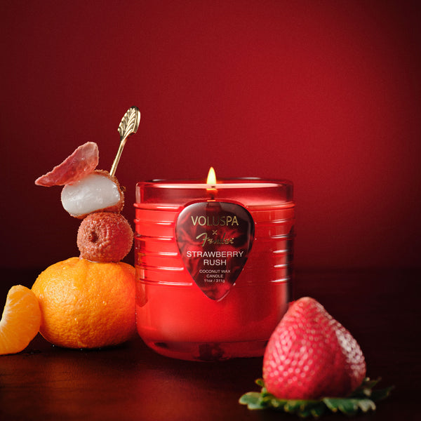 X Fender: Strawberry Rush Boxed Candle