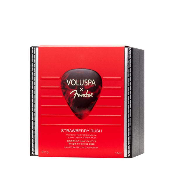 X Fender: Strawberry Rush Boxed Candle