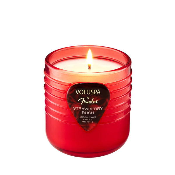 X Fender: Strawberry Rush Boxed Candle