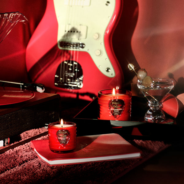 X Fender: Strawberry Rush Mini Boxed Candle