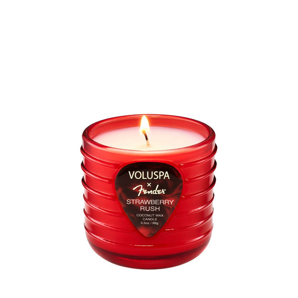 X Fender: Strawberry Rush Mini Boxed Candle