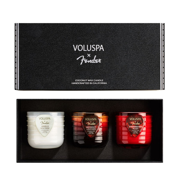 X Fender: 'Three Chord' Candle Gift Set