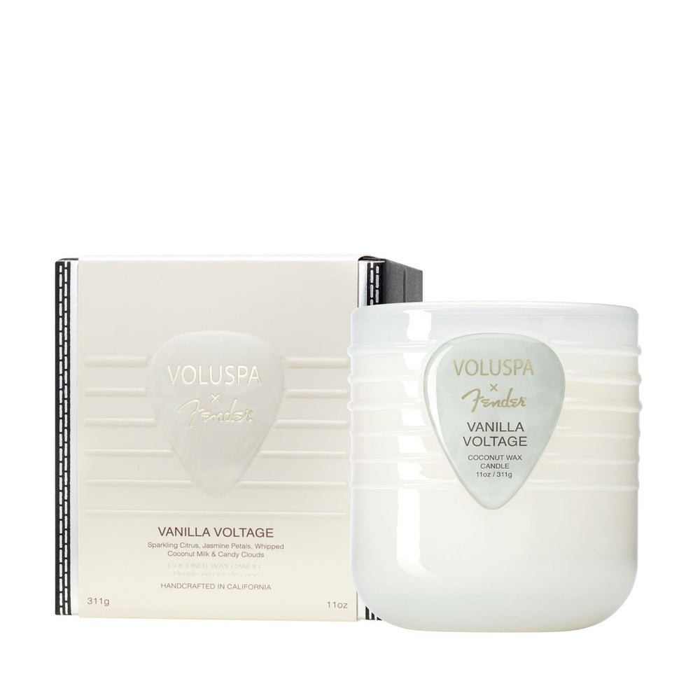 X Fender: Vanilla Voltage Boxed Candle