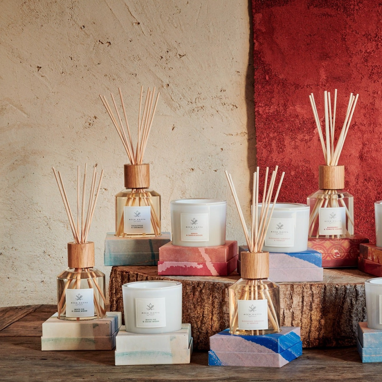 Acca Kappa White Fig & Cedar Wood Diffuser Refill + Reeds