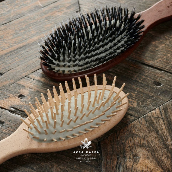 Acca Kappa Natura Beech Wood Travel Hair Brush