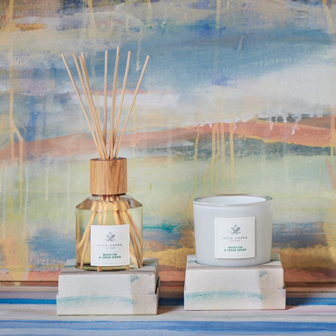 Acca Kappa White Fig & Cedar Wood Diffuser + Reeds