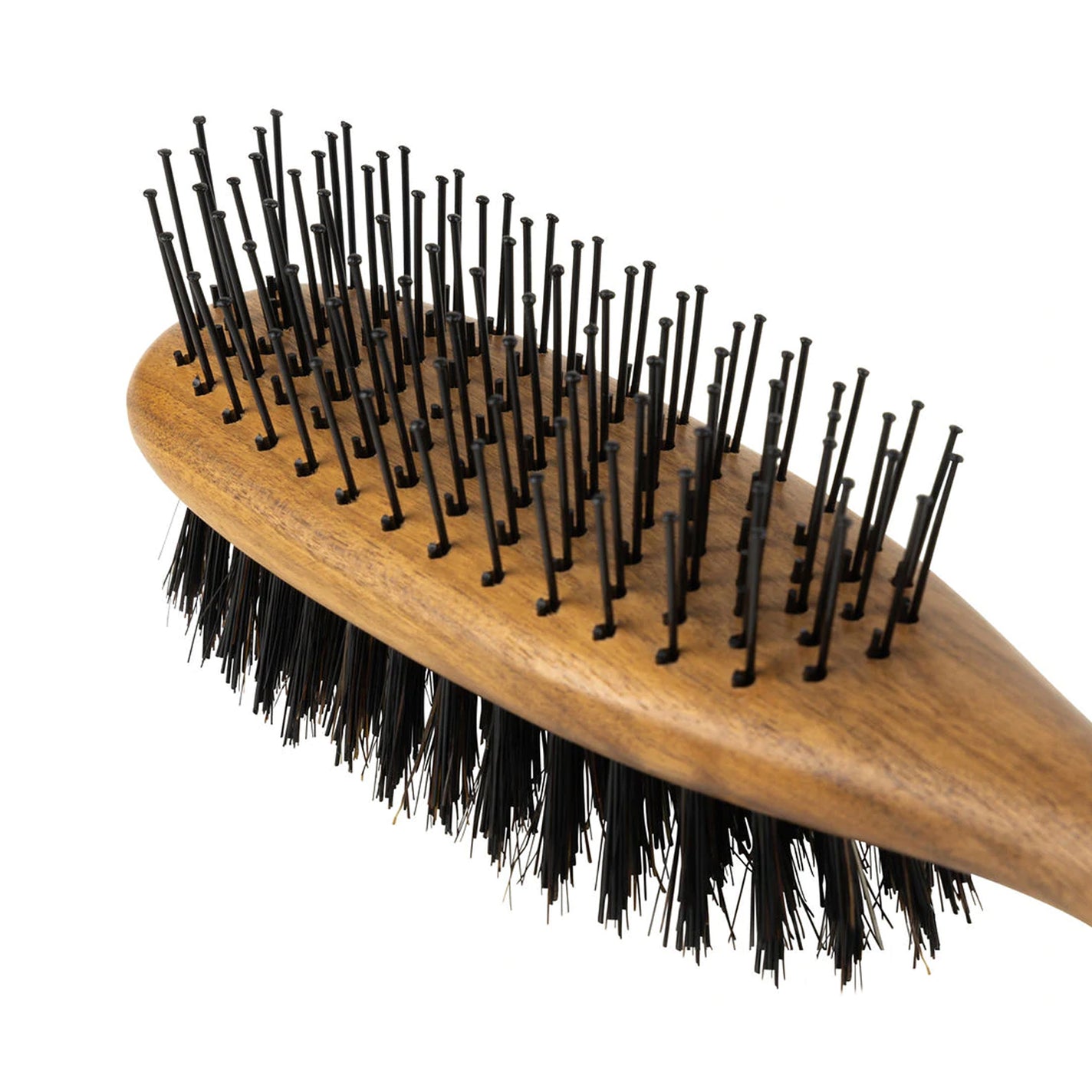 Acca Kappa Dog Brush - Walnut Wood