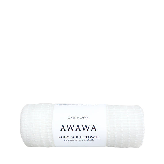 Mujun Awawa Body Scrub Towel - White