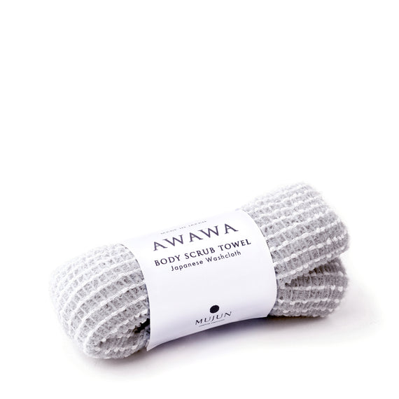 Mujun Awawa Body Scrub Towel - Grey