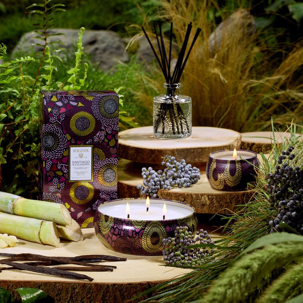 VOLUSPA Santiago Huckleberry Decorative Candle - FEW REMAIN!