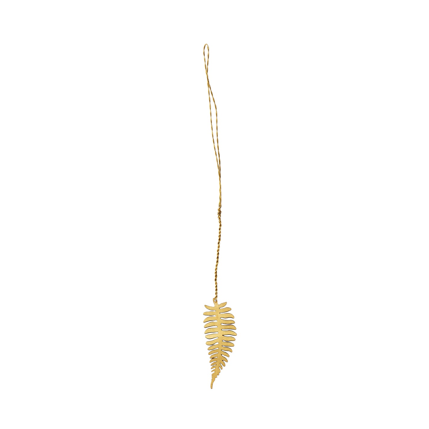 Fog Linen Work Jardin Brass Leaf