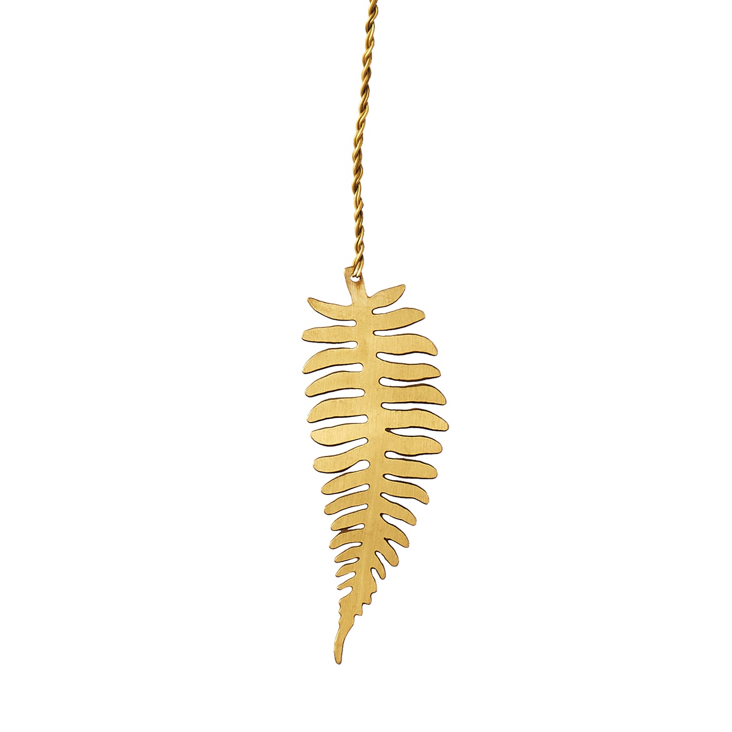 Fog Linen Work Jardin Brass Leaf