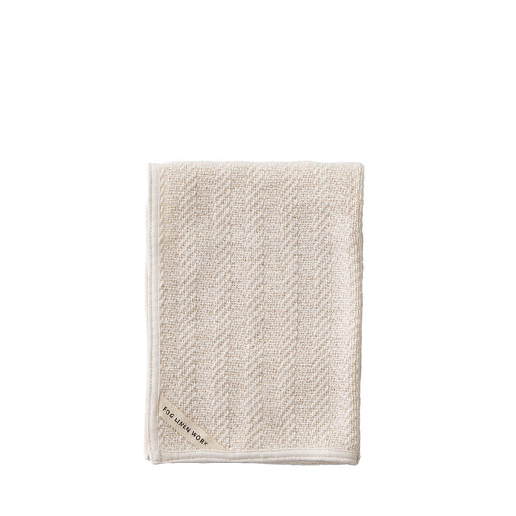 Fog Linen Work Herringbone Cotton Hand Towel