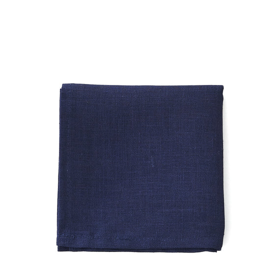 Fog Linen Work Handkerchief - Indigo Blue