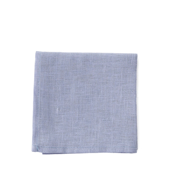 Fog Linen Work Linen Handkerchief: Pale Blue