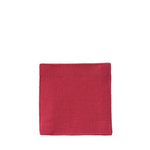 Fog Linen Work Coaster - Poppy Red