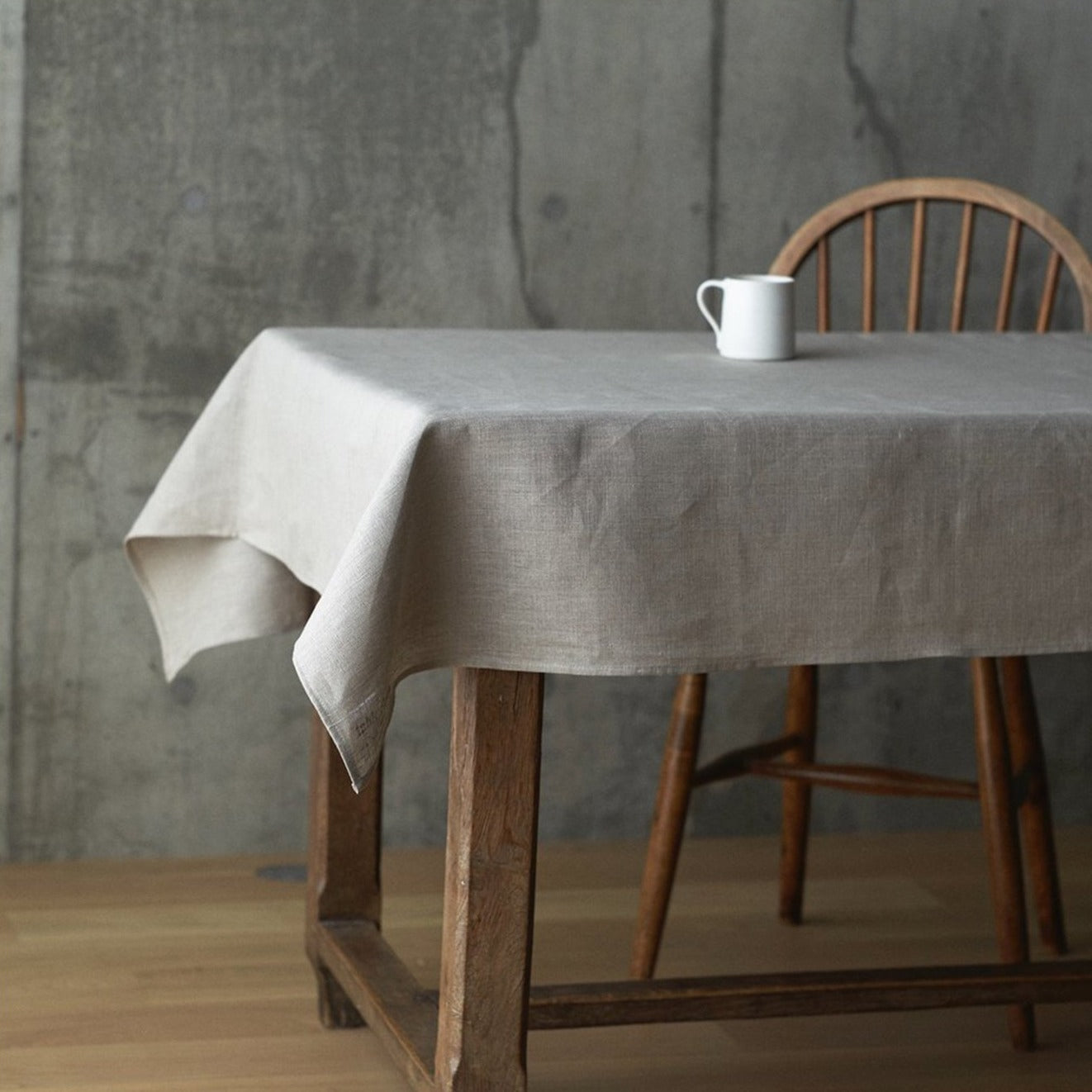 Fog Linen Work Linen Table Cloth (L): Natural