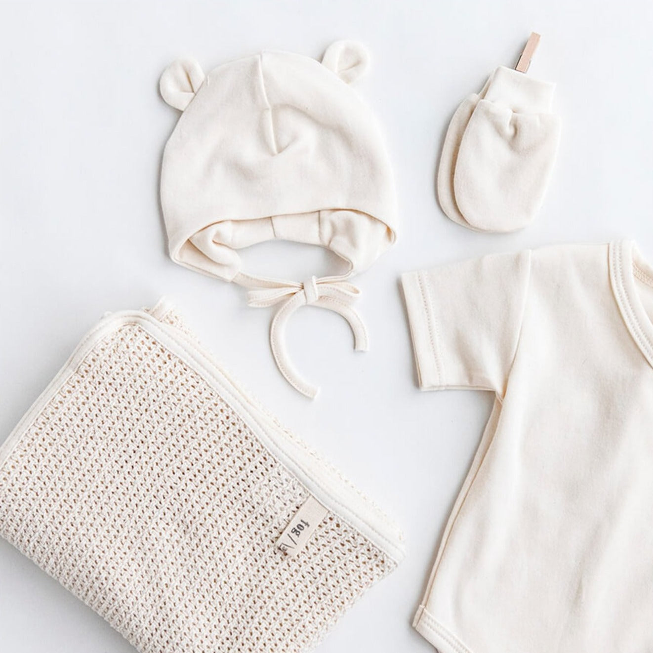 Fog Linen Work Baby Pilot Hat in Bag