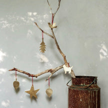 Fog Linen Work Brass Tree Hanging Ornament