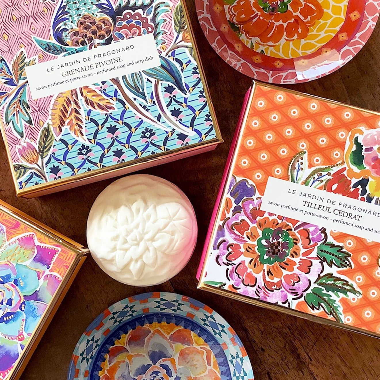 Fragonard Tilleul Cedrat Perfumed Soap & Dish