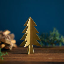 Fog Linen Work Brass Christmas Tree - Small