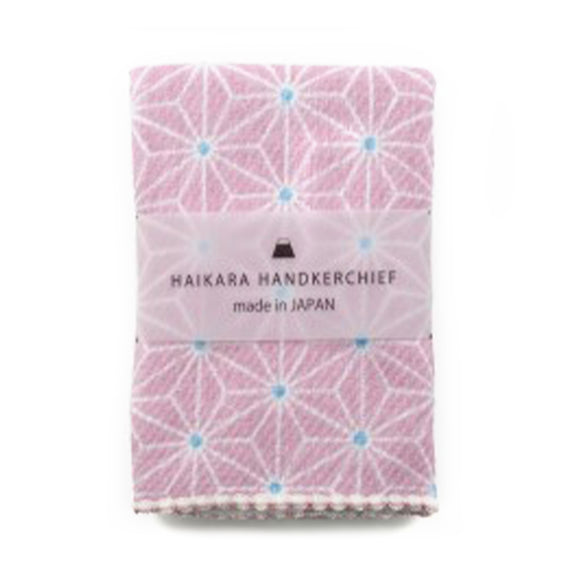Kontex Haikara Handkerchief - Asanoha Pink